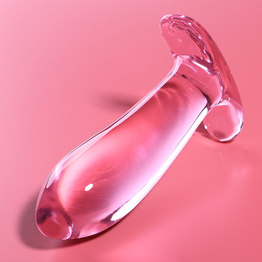 NEBULA SERIES BY IBIZA - MODELO 5 ANAL PLUG VIDRO BOROSILICADO ROSA 12.5 CM -O- 3.5 CM - VIBRA24 SEXSHOP