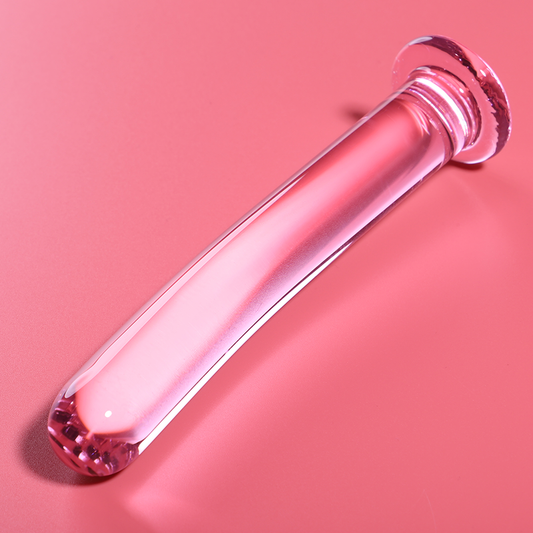 NEBULA SERIES BY IBIZA - MODELO 9 DILDO VIDRO BOROSILICADO ROSA 15.5 CM -O- 2.5 CM - VIBRA24 SEXSHOP