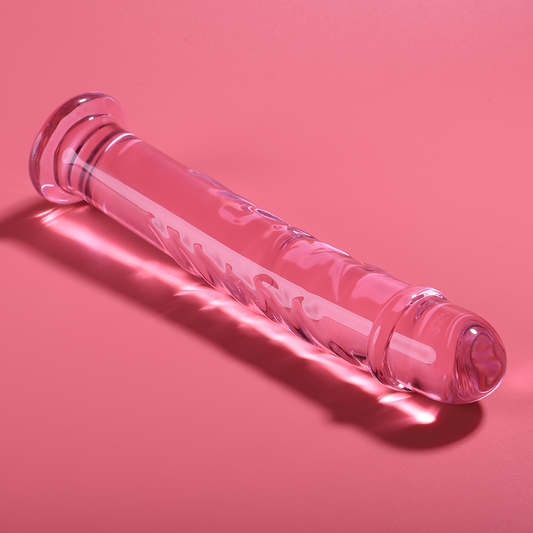 NEBULA SERIES BY IBIZA - MODELO 16 DILDO VIDRO BOROSILICADO ROSA 18.5 CM -O- 3 CM - VIBRA24 SEXSHOP