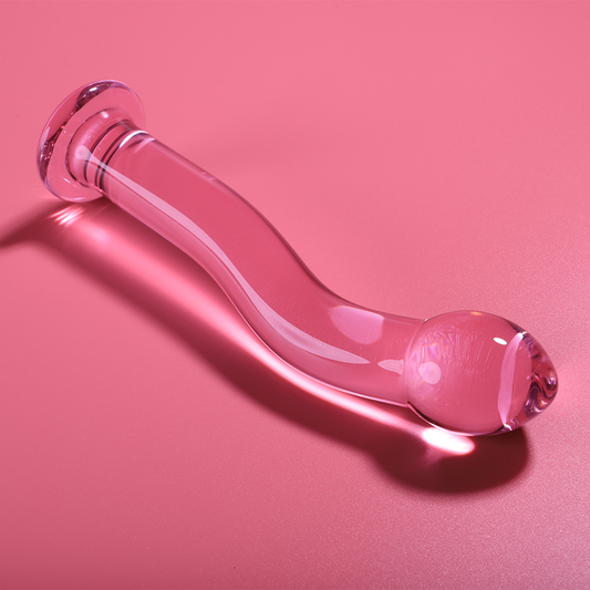 NEBULA SERIES BY IBIZA - MODELO 18 DILDO VIDRO BOROSILICADO ROSA 18.5 CM -O- 3.5 CM - VIBRA24 SEXSHOP
