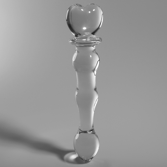 NEBULA SERIES BY IBIZA - MODELO 21 DILDO VIDRO BOROSILICADO TRANSPARENTE 20.5 CM -O- 3.5 CM - VIBRA24 SEXSHOP