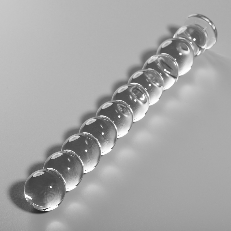 NEBULA SERIES BY IBIZA - MODELO 22 DILDO VIDRO BOROSILICADO TRANSPARENTE 21.5 CM -O- 2.5 CM - VIBRA24 SEXSHOP