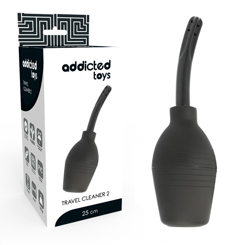 ADDICTED TOYS - SQUEEZE CLEAN PRETO - VIBRA24 SEXSHOP