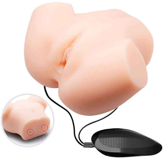 CRAZY BULL - VAGINA REALÍSTICA E NUS DUPLA VIBRAO - VIBRA24 SEXSHOP