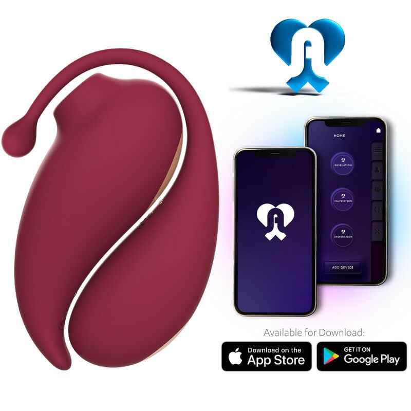 ADRIEN LASTIC - SUCKER DE CLITÓRIS DE INSPIRAÇÃO + OVO VIBRATÓRIO VERMELHO - APLICATIVO GRATUITO - VIBRA24 SEXSHOP