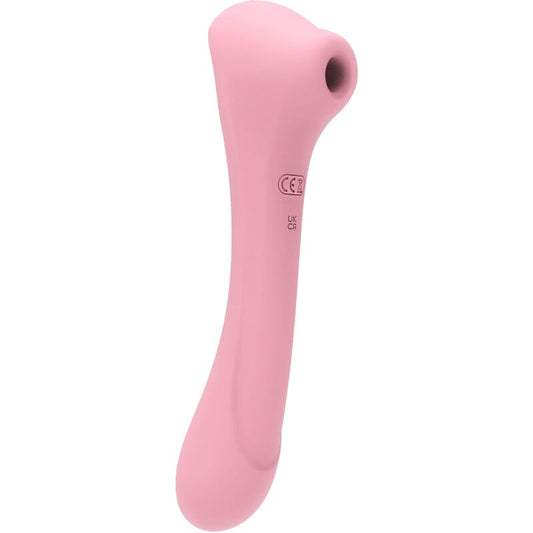 FEMINTIMATE - MASSAGEADOR DAISY SUCÇÃO E VIBRADOR ROSA - VIBRA24 SEXSHOP