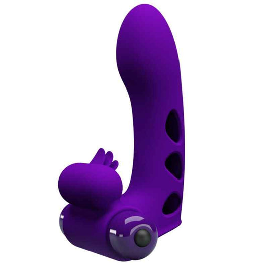 PRETTY LOVE - CAPA DE DEDO VIBRADOR ROXO ORLANDO - VIBRA24 SEXSHOP