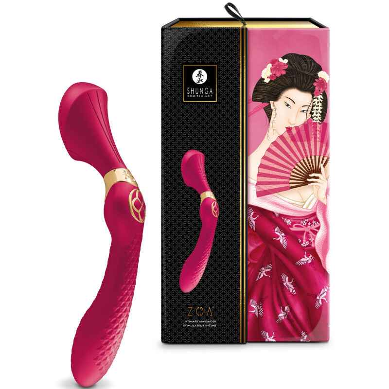 SHUNGA - ZOA MASSAGER ÍNTIMO FÚCSIA - VIBRA24 SEXSHOP