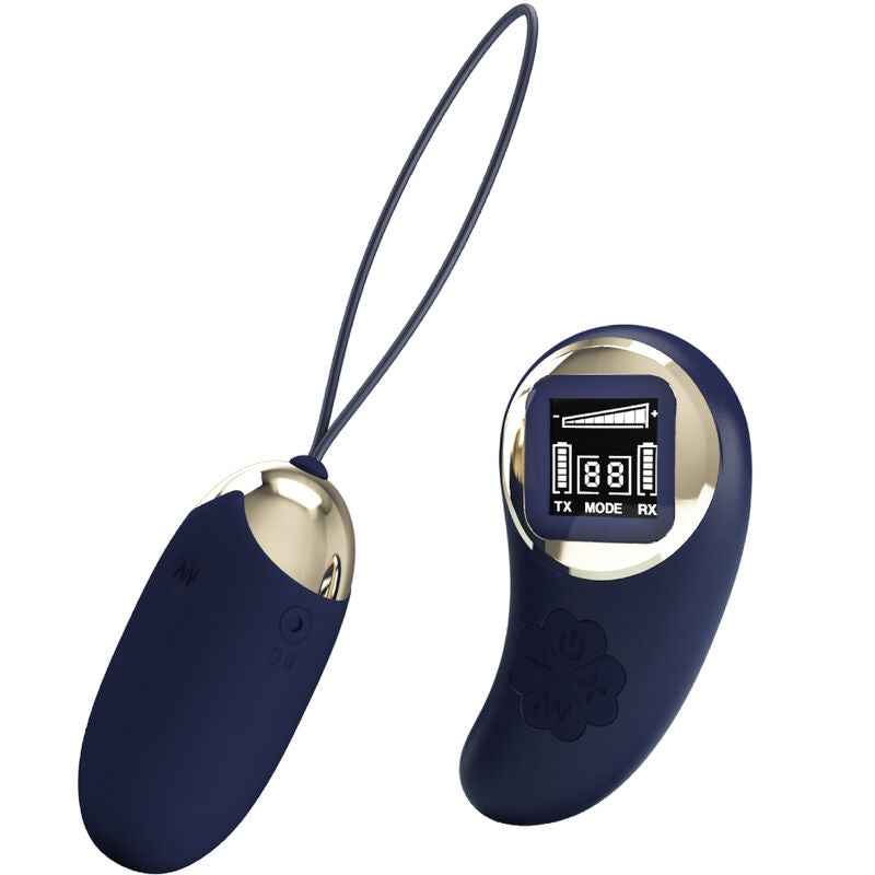 PRETTY LOVE - OVO VIBRANTE MINA CONTROLE REMOTO AZUL - VIBRA24 SEXSHOP