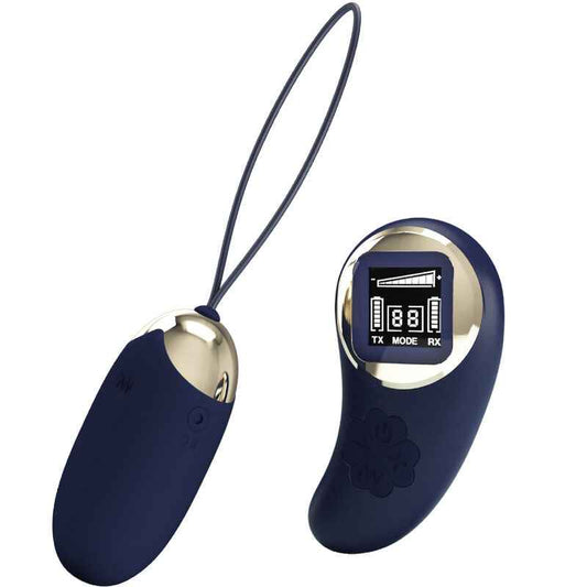 PRETTY LOVE - OVO VIBRANTE MINA CONTROLE REMOTO AZUL - VIBRA24 SEXSHOP