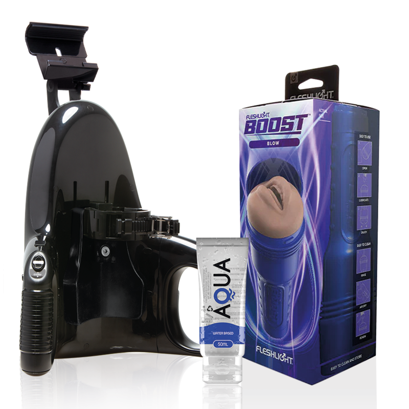 FLESHLIGHT - BLOW LM FLESH RP + LANÇAMENTO UNIVERSAL + LUBRIFICANTE AQUA QUALITY 50 ML - VIBRA24 SEXSHOP