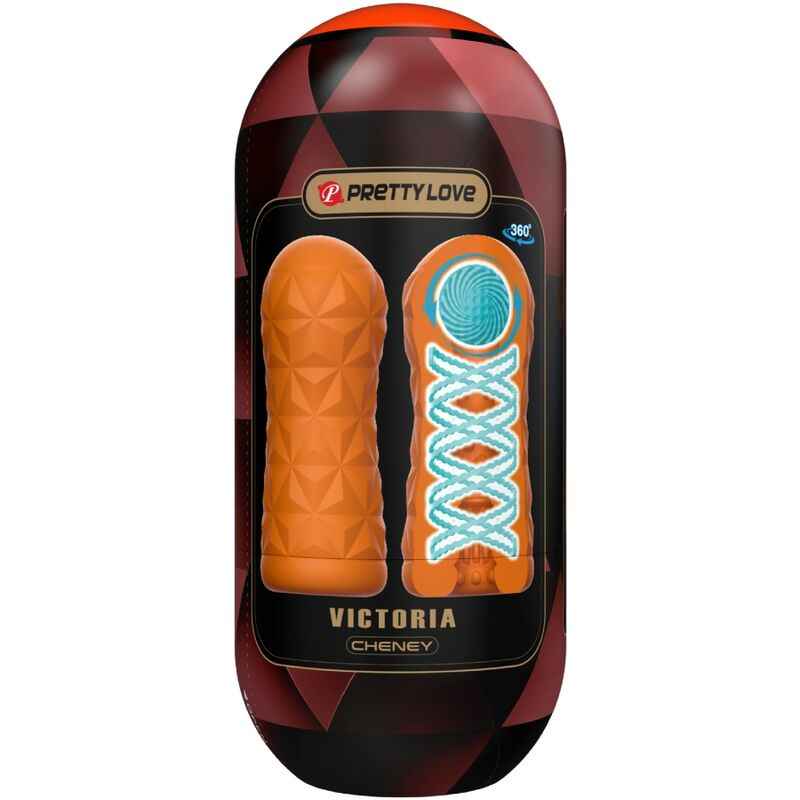 PRETTY LOVE - MASTURBADOR VICTORIA CHENEY LARANJA - VIBRA24 SEXSHOP