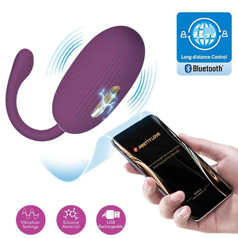 PRETTY LOVE - DOREEN OVO VIBRATÓRIO RECARREGVEL ROXO - VIBRA24 SEXSHOP