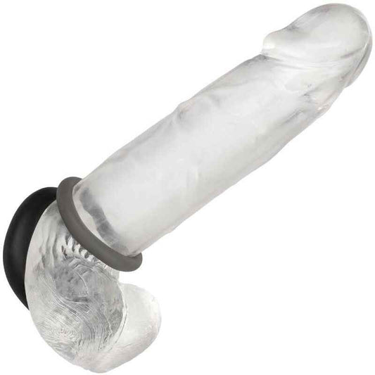 CALEXOTICS - ALPHA CONJUNTO PROLONG DE 2 ANÉIS CINZA - VIBRA24 SEXSHOP