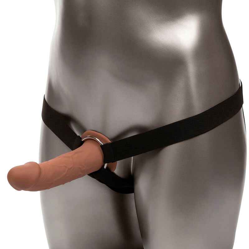CALEXOTICS - PERFORMANCE MAXX LIFE-LIKE EXTENSION COM ARNÊS PELE MARROM - VIBRA24 SEXSHOP