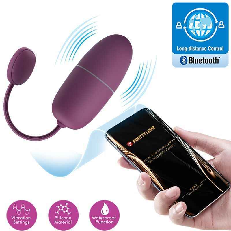 PRETTY LOVE - NYMPH OVO VIBRANTE APP CONTROLADO LILA - VIBRA24 SEXSHOP