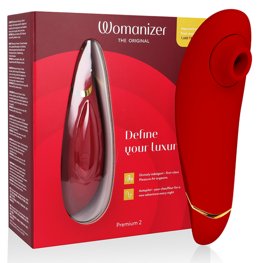 WOMANIZER - PREMIUM 2 ESTIMULADOR CLITORIAL BORDEAUX - VIBRA24 SEXSHOP