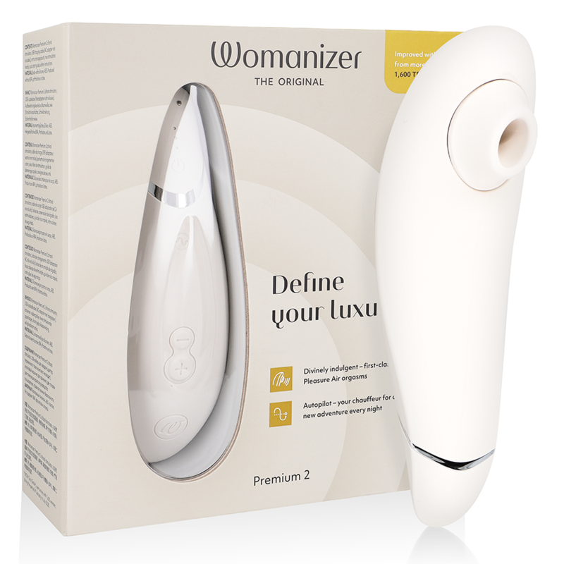 WOMANIZER - PREMIUM 2 ESTIMULADOR CLITORIAL WARM GREY - VIBRA24 SEXSHOP