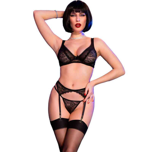 CHILIROSE - CR 4692 CONJUNTO QUATRO PEÇAS PRETO M