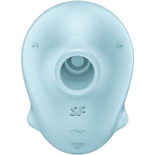 SATISFYER - SASSY SEAL ESTIMULADOR E VIBRADOR AZUL - VIBRA24 SEXSHOP
