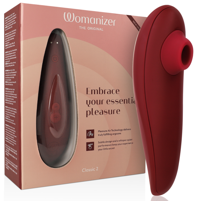 WOMANIZER - CLASSIC 2 ESTIMULADOR CLITORIAL BORDEAUX - VIBRA24 SEXSHOP