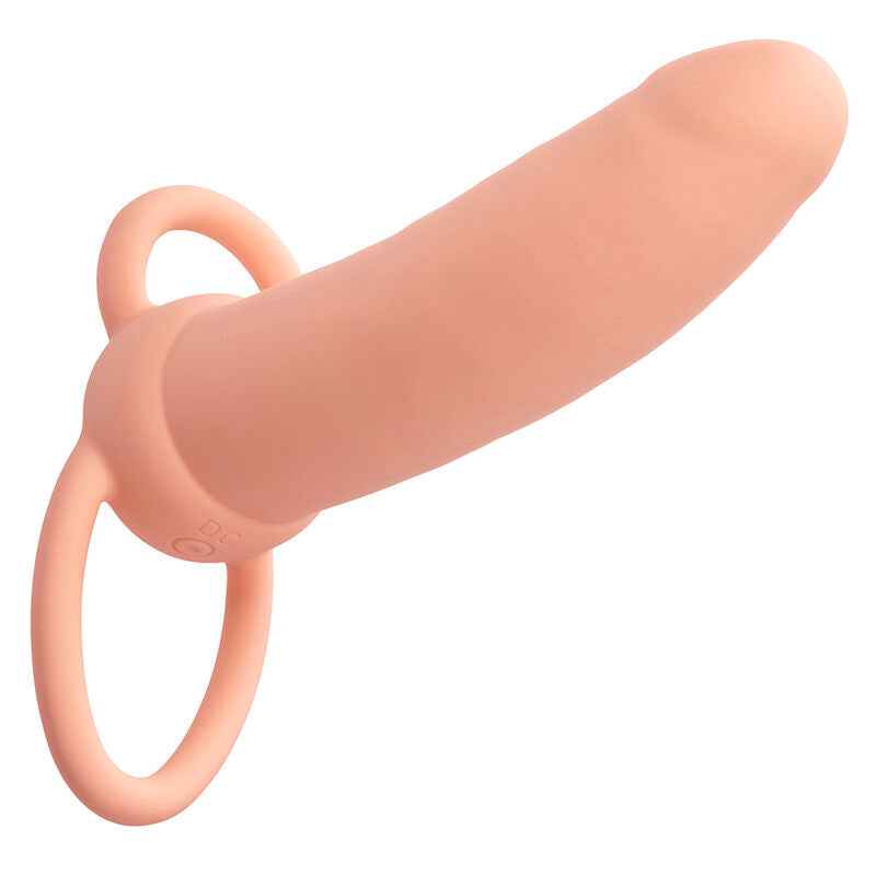 CALEXOTICS - MAXX THICK DUAL PENETRATOR 10 VIBRAÇÕES CARNE - VIBRA24 SEXSHOP