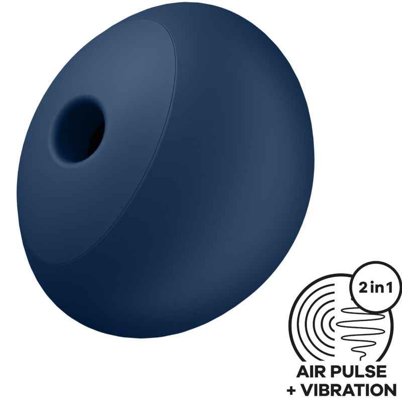 SATISFYER - AIR POWER 4 ESTIMULADOR E VIBRADOR 12 VIBRAÇÕES AZUL - VIBRA24 SEXSHOP