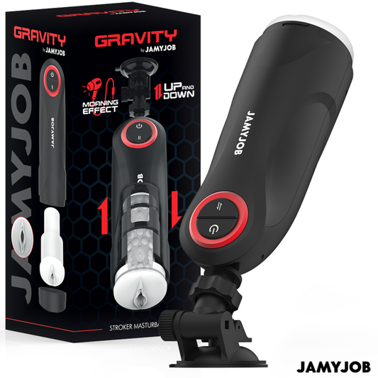 JAMYJOB - MASTURBADOR AUTOMÁTICO DE VAGINA POR GRAVIDADE 5 MODOS DE SUCÇÃO - VIBRA24 SEXSHOP