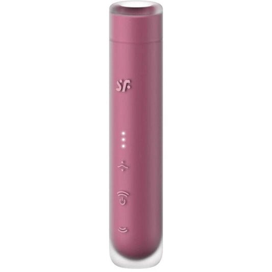 SATISFYER - ESTIMULADOR DE CLITÓRIS FIRST KISS WAVE GARNET - VIBRA24 SEXSHOP