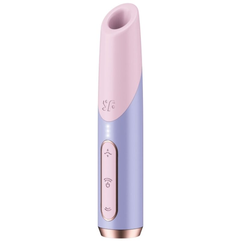 SATISFYER - ESTIMULADOR DE CLITÓRIS BOLD KISS WAVE ROSA / VIOLETA - VIBRA24 SEXSHOP