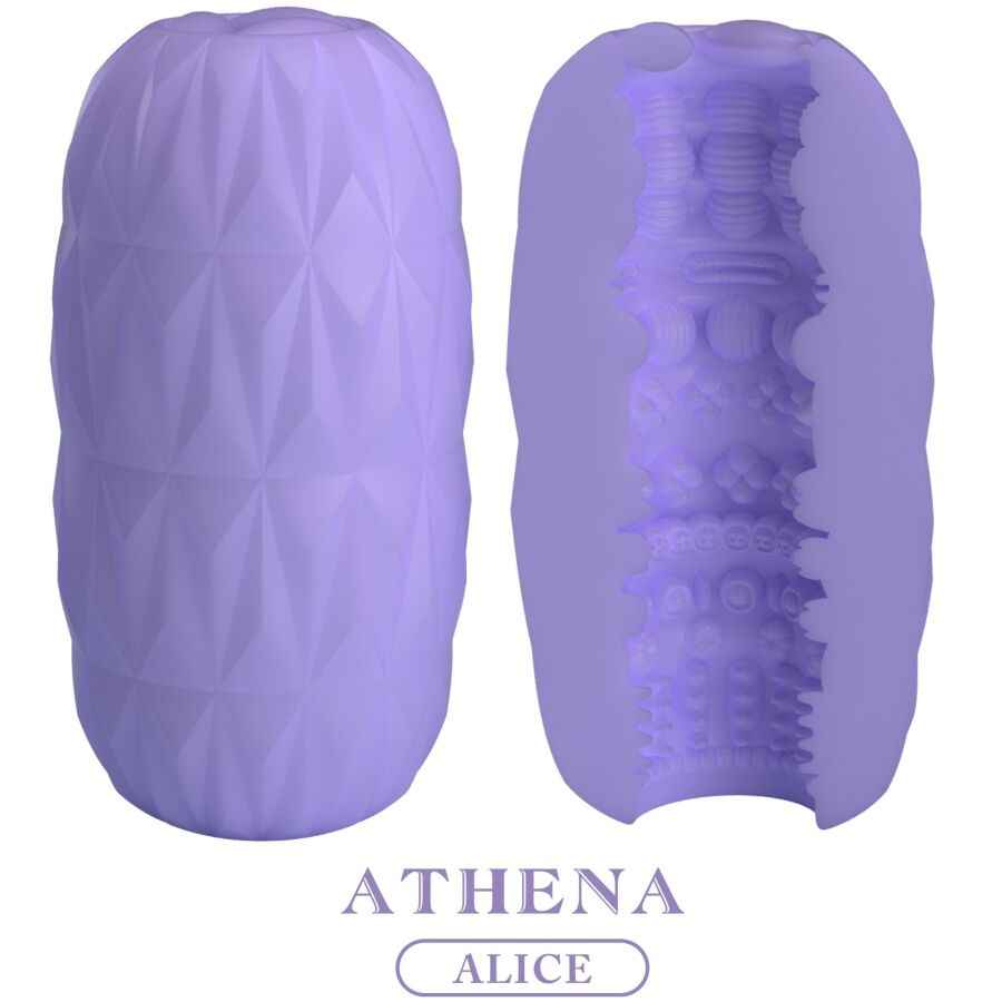 PRETTY LOVE - MASTURBADOR MASCULINO ATHENA ALICE ROXO - VIBRA24 SEXSHOP