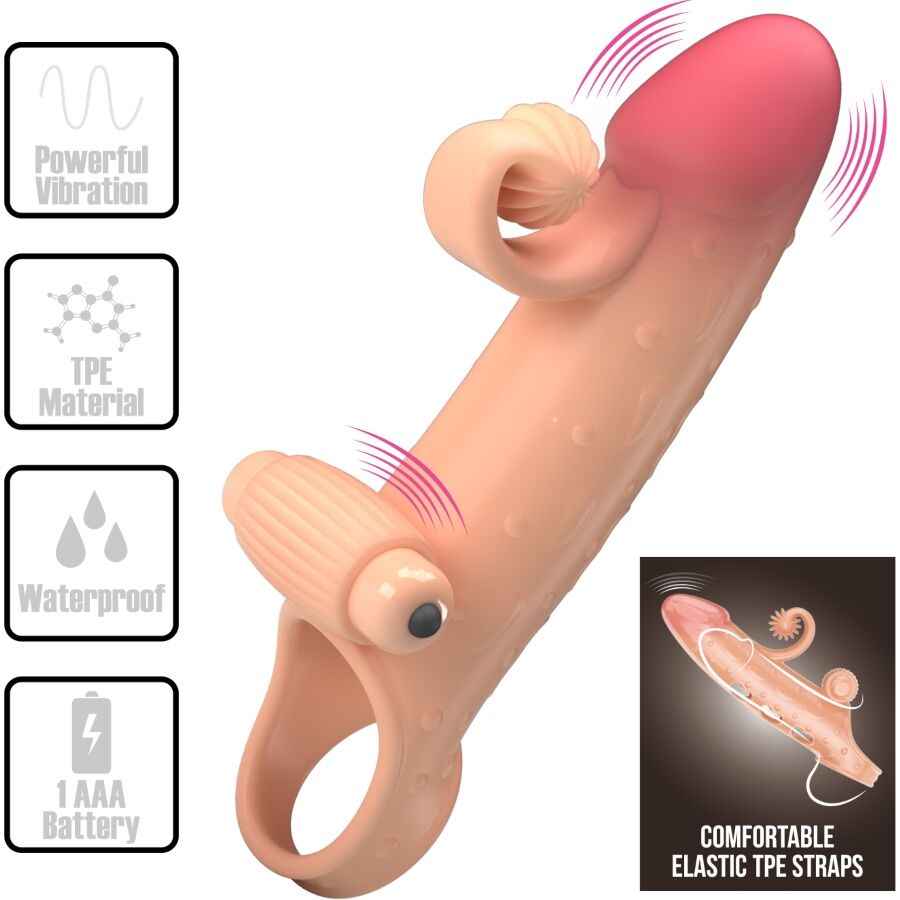 ROMANCE - MANGA VIBRANTE PARA PÊNIS NATURAL - VIBRA24 SEXSHOP