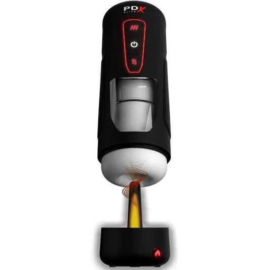 PDX ELITE - MASTURBADOR AUTOMÁTICO MILK ME HOTTER COM VIBRAÇÃO DE EFEITO DE CALOR E IMPULSÃO - VIBRA24 SEXSHOP
