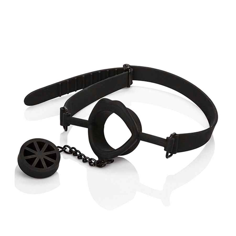 CALEXOTICS - SCANDAL MORDAÇA COM PLUG DE SILICONE PRETO
