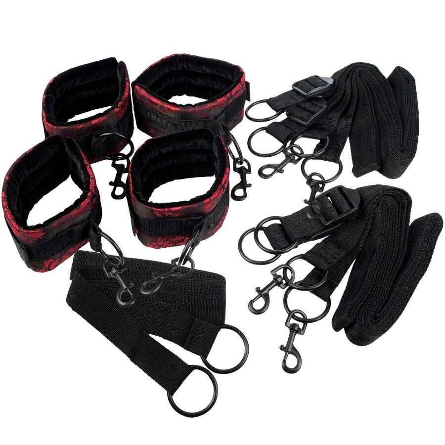 CALEXOTICS - SCANDAL CONJUNTO DE ABRAÇADEIRAS PARA CAMA