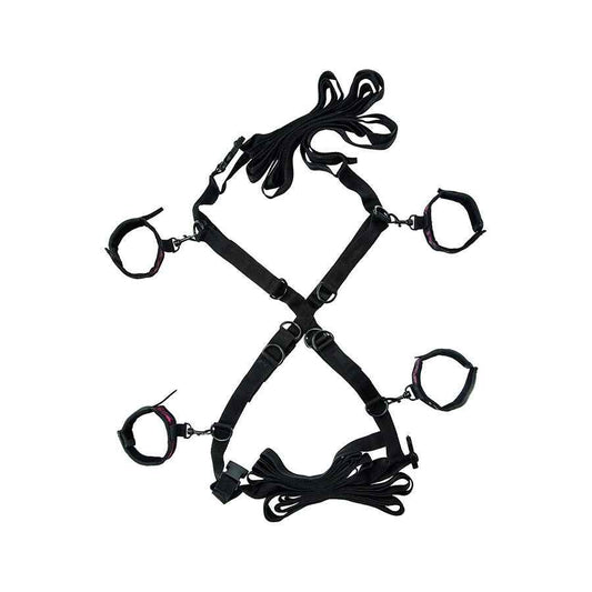 CALEXOTICS - SCANDAL CONJUNTO DE BRAÇADEIRAS DE CAMA CRUZADA
