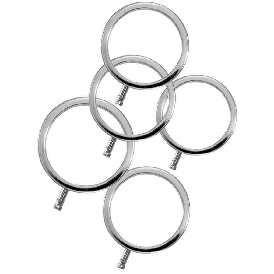 ELECTRASTIM - ANÉIS DE METAL ELECTRARINGS PACOTE COM 5