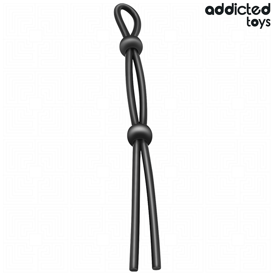 ADDICTED TOYS - CORDA DE SILICONE PARA O PÊNIS DE ALÇA DUPLA - VIBRA24 SEXSHOP