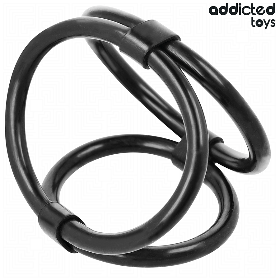 ADDICTED TOYS - ANEL TRIPLO PARA O PÊNIS - VIBRA24 SEXSHOP