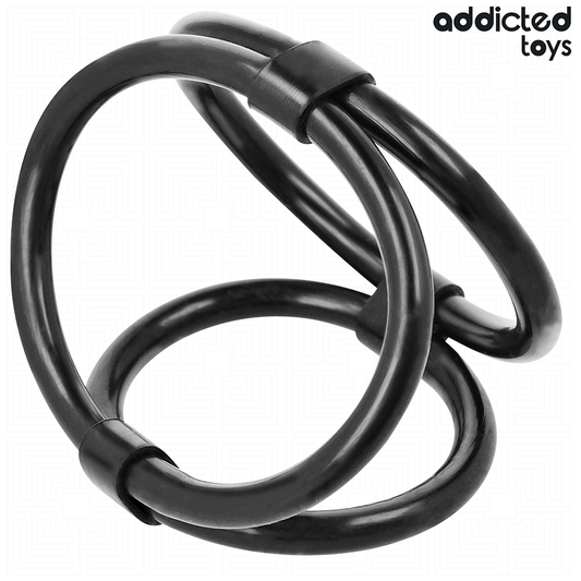 ADDICTED TOYS - ANEL TRIPLO PARA O PÊNIS - VIBRA24 SEXSHOP