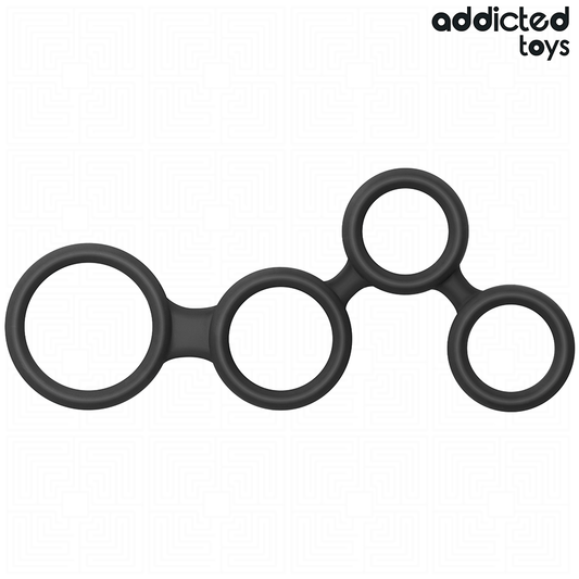 ADDICTED TOYS - ANEL PARA PÊNIS COM DIVISORES PARA TESTÍCULOS - VIBRA24 SEXSHOP
