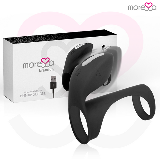 MORESSA - ANEL VIBRADOR BRANDON COM TAMPA - VIBRA24 SEXSHOP