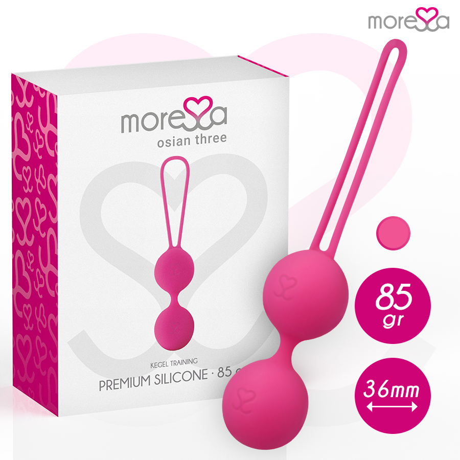 MORESSA - OSIAN TRÊS SILICONE PREMIUM ROSA - VIBRA24 SEXSHOP