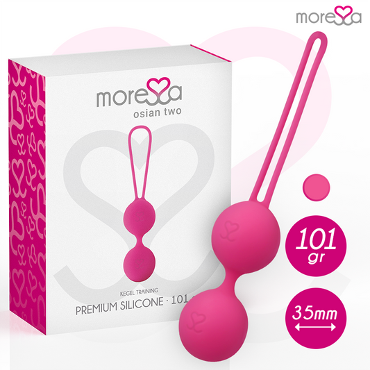 MORESSA - OSIAN DOIS SILICONE PREMIUM ROSA - VIBRA24 SEXSHOP