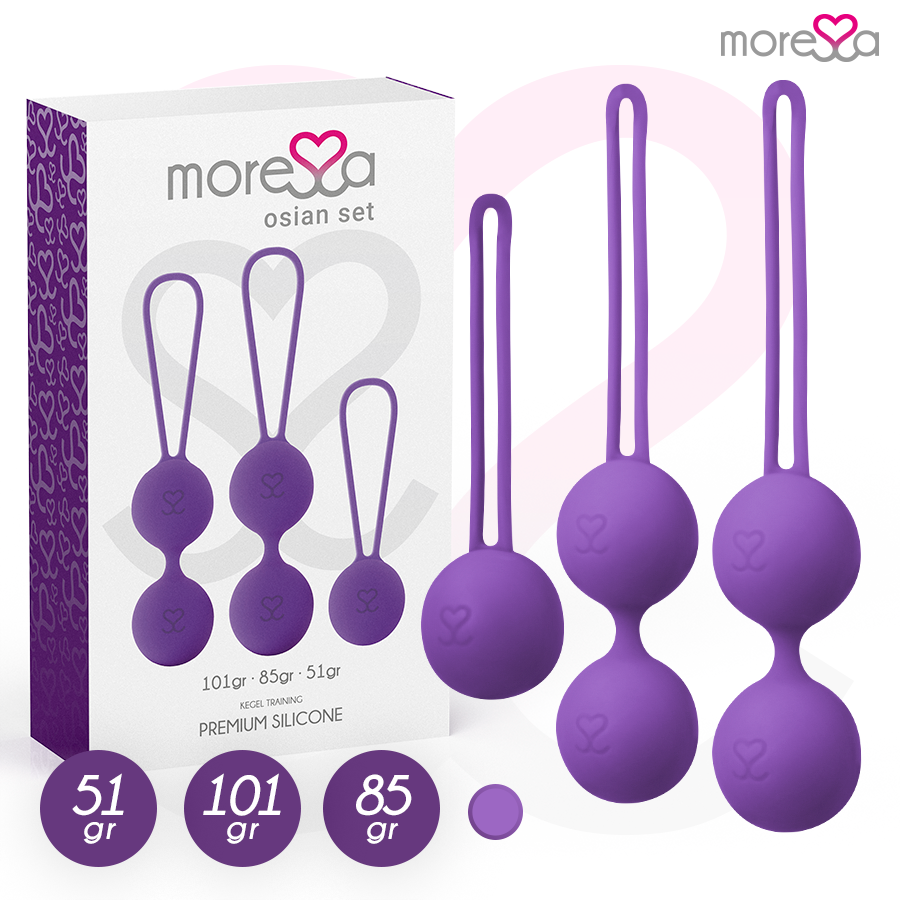 MORESSA - CONJUNTO OSIAN PREMIUM SILICONE LILS - VIBRA24 SEXSHOP
