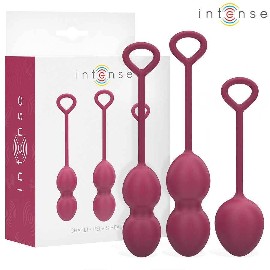 INTENSE - KIT CHARLI KEGEL BALL BURGUNDY - VIBRA24 SEXSHOP