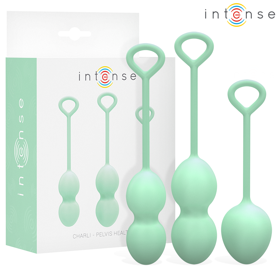 INTENSE - KIT CHARLI KEGEL BALL VERDE CLARO - VIBRA24 SEXSHOP