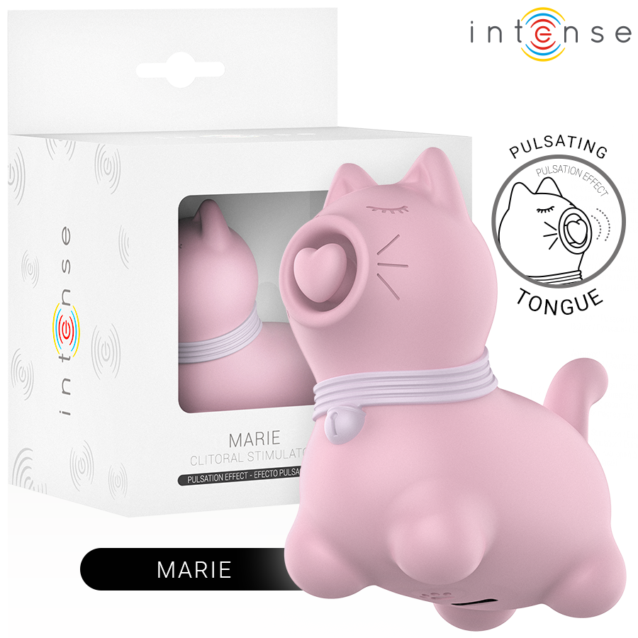 INTENSE - MARIE PINK EFEITO DE PULSAÇÃO ESTIMULADOR DE LÍNGUA - VIBRA24 SEXSHOP