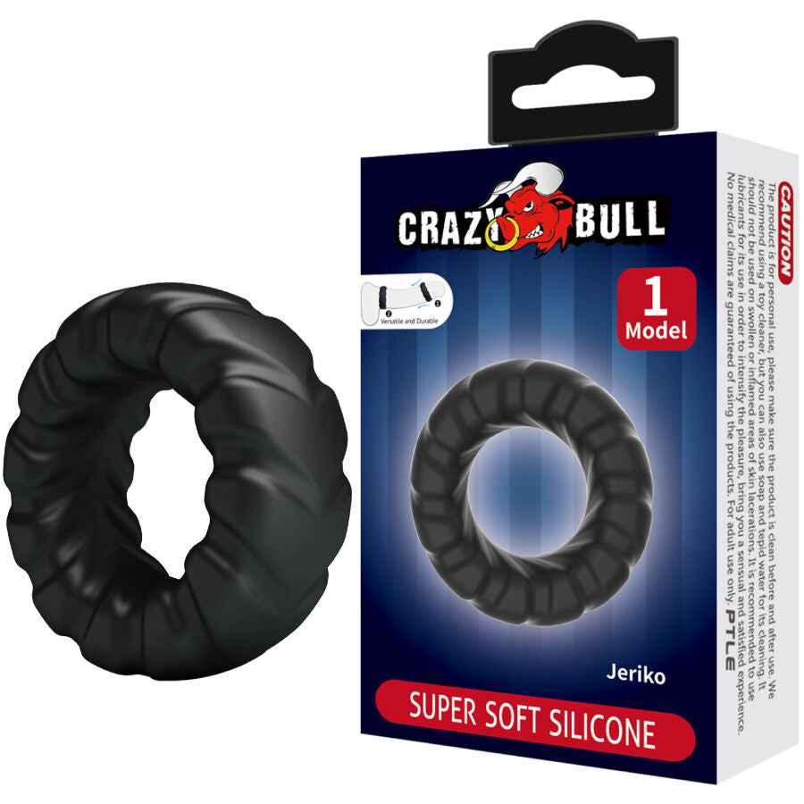 CRAZY BULL - ANEL DE SILICONE JERIKO MODELO 1 - VIBRA24 SEXSHOP
