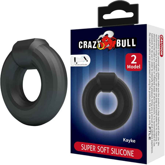 CRAZY BULL - ANEL DE SILICONE KAYKE MODELO 2 - VIBRA24 SEXSHOP